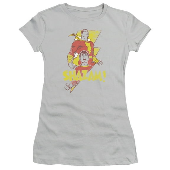 Trevco Dc-Transformation - Short Sleeve Junior Sheer Tee - Silver- Medium