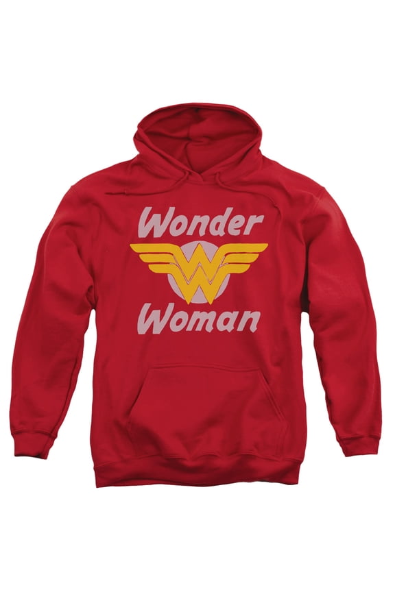 Dc-Wonder Wings - Adult Pull-Over Hoodie - Red- Extra Large