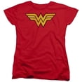 thumbnail image 1 of Trevco Dc-Wonder Woman Logo Dist - Short Sleeve Womens Tee - Red- Extra Large, 1 of 1