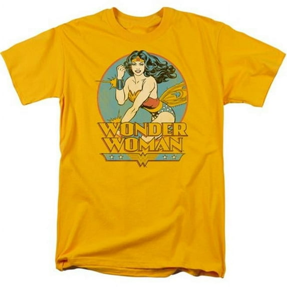 Trevco Dc-Wonder Woman - Short Sleeve Adult 18-1 Tee - Gold- 3X
