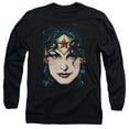 thumbnail image 1 of Trevco Dco Jla-Wonder Woman Head Long Sleeve Adult 18-1 Tee- Black - XL, 1 of 1