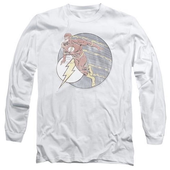 Trevco Dco-Retro Flash Iron On - White- Large