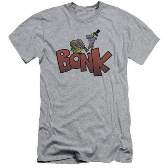 Trevco Dexters Laboratory-Bonk - Short Sleeve Adult 30-1 Tee - Athletic Heather & 2X