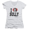 thumbnail image 1 of Trevco Dr.Quinn-I Heart Sully - Junior V-Neck Tee - White, Large, 1 of 1
