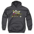 thumbnail image 1 of Trevco Dubble Bubble-Razzles Retro Box - Youth Pull-Over Hoodie - Charcoal- Large, 1 of 1