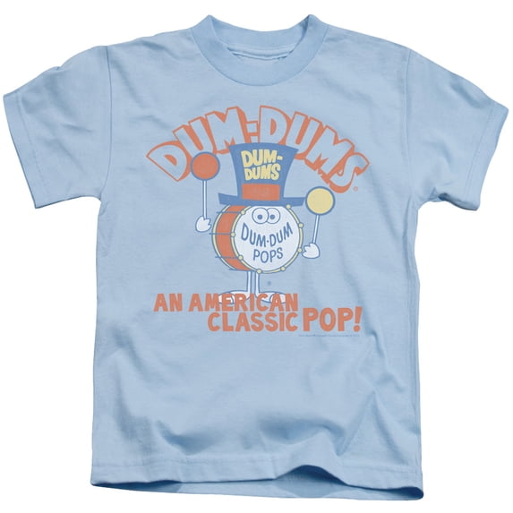 Trevco Dum Dums & Classic Pop Juvenile 18-1 Short Sleeve T-Shirt, Light Blue - Large - 7