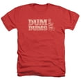thumbnail image 1 of Trevco  Dum Dums & Worlds Best Adult Regular Fit Heather Short Sleeve T-Shirt, Red - Small, 1 of 2