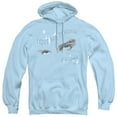 thumbnail image 1 of Trevco  ELV239-AFTH-3 Elvis Presley & Tender Eyes Adult Pullover Hoodie, Light Blue - Large, 1 of 1