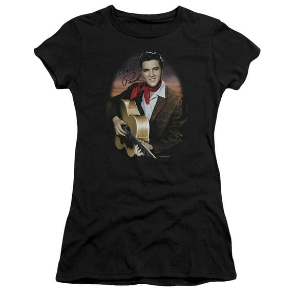 Elvis Presley Red Scarf #2 Girls Jr Small Black