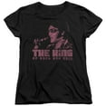 thumbnail image 1 of Trevco ELV365-WT-2 Elvis Presley & the King Womens Short Sleeve T-Shirt, Black - Medium, 1 of 2