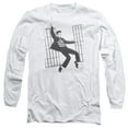 thumbnail image 1 of Trevco ELV471-AL-2 Elvis Presley & Jailhouse Rock Adult 18-1 Long Sleeve T-Shirt, White - Medium, 1 of 2