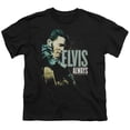 thumbnail image 1 of Trevco ELV687-YT-1 Elvis Presley & Always the Original Youth 18-1 Short Sleeve T-Shirt, Black - Small, 1 of 2