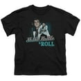 thumbnail image 1 of Trevco ELV696-YT-2 Elvis Presley - Shake Rattle & Roll Youth 18-1 Short Sleeve T-Shirt, Black - Medium, 1 of 2