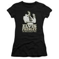 thumbnail image 1 of Trevco ELV785-JS-4 Elvis Presley & Golden Short Sleeve Junior Sheer T-Shirt, Black - Extra Large, 1 of 2