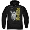 thumbnail image 1 of Trevco ELV807-AFTH-2 Elvis Presley & Long Live the King Adult Pull-Over Hoodie, Black - Medium, 1 of 2