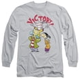 thumbnail image 1 of Trevco Ed Edd N Eddy-Victory - Long Sleeve Adult 18-1 Tee - Silver, 2X, 1 of 1