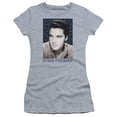 thumbnail image 1 of Trevco  Elvis Presley & Blue Sparkle Juniors Sheer Cap Short Sleeve T-Shirt, Athletic Heather - Medium, 1 of 2