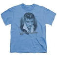 thumbnail image 1 of Trevco ELV611-YT-1 Elvis Presley & Blue Suede Fade Youth 18-1 Short Sleeve T-Shirt, Carolina Blue - Small, 1 of 2