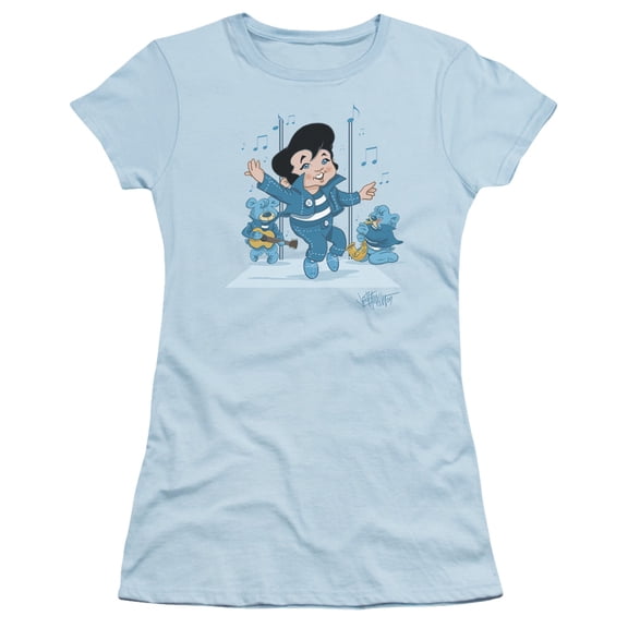 Elvis Presley - Jailhouse Rocker - Juniors Teen Girls Cap Sleeve Shirt - Small
