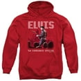 thumbnail image 1 of Elvis Presley Men's Return Of The King Hooded Sweatshirt X-Large Red, 1 of 2