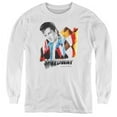 thumbnail image 1 of Trevco   Elvis Presley & Speedway Youth Long Sleeve T-Shirt, White - Small, 1 of 1