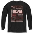 thumbnail image 1 of Trevco  ELV453-YL-3 Elvis Presley & Whole Lotta Type Youth Long Sleeve T-Shirt, Black - Large, 1 of 1