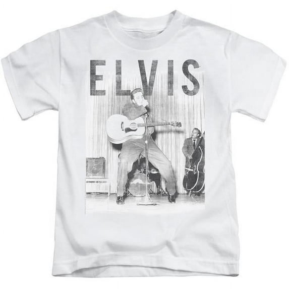 Trevco ELV804-KT-3 Elvis Presley & with the Band Short Sleeve Juvenile 18-1 T-Shirt, White - Large - 7