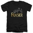 thumbnail image 1 of Trevco Frasier-Frasier Logo - Short Sleeve Adult 30-1 V-Neck Tee - Black- 2X, 1 of 1
