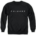 thumbnail image 1 of Trevco  WBT665B-AS-5 Friends & Logo Adult Crewneck Sweatshirt, Black - 2X, 1 of 1