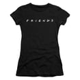 thumbnail image 1 of Trevco   Friends & Logo Juniors Sheer Cap Short Sleeve T-Shirt, Black - Small, 1 of 1