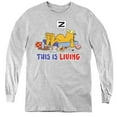 thumbnail image 1 of Trevco  GAR270-YL-4 Garfield & This is Living Youth Long Sleeve T-Shirt, Athletic Heather - Extra Large, 1 of 1