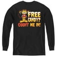 thumbnail image 1 of Trevco  GAR343-YL-1 Garfield & Count Me in Youth Long Sleeve T-Shirt, Black - Small, 1 of 1