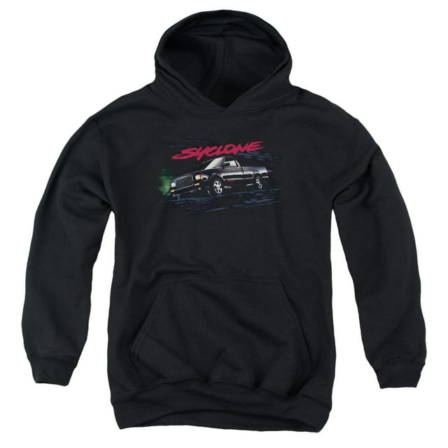 Trevco GMC107-YFTH-2 GMC & Syclone-Youth Pull-Over Hoodie, Black ...