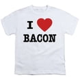 thumbnail image 1 of Trevco  GSA1024-YT-4 I Heart Bacon - Short Sleeve Youth 18-1 T-Shirt, White - Extra Large, 1 of 1