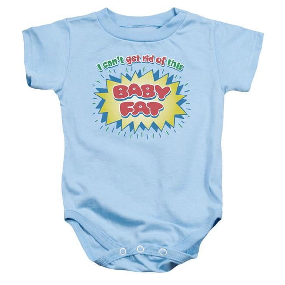 Trevco GSA1096C-SS-3 Baby Fat-Infant Snapsuit, Light Blue - Large - 18 Months