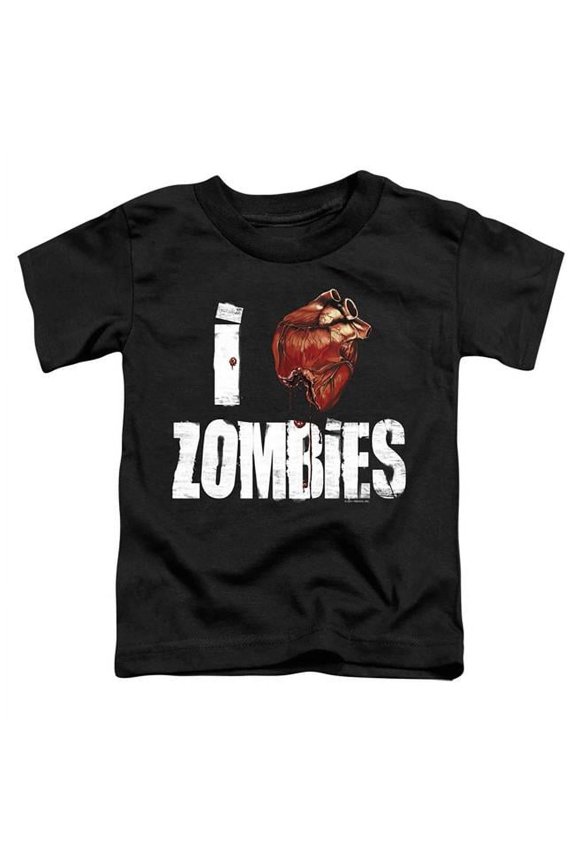 GSA1142-TT-2 I Bloody Heart Zobmies - Short Sleeve Toddler Tee, Black - Medium 3T