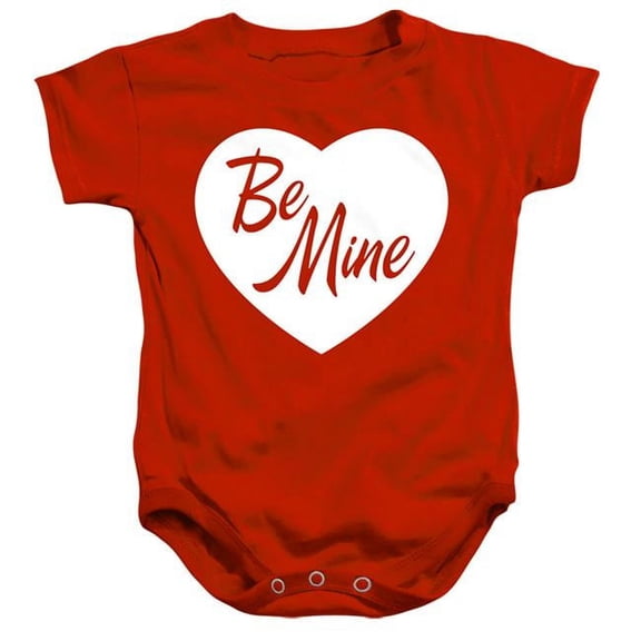 Trevco  GSA1238-SS-4 Be Mine - Infant Snapsuit, Red - Extra Large 24 Months