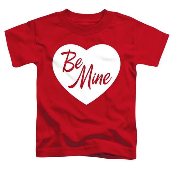 Trevco GSA1238-TT-2 Be Mine - Short Sleeve Toddler Tee, Red - Medium 3T