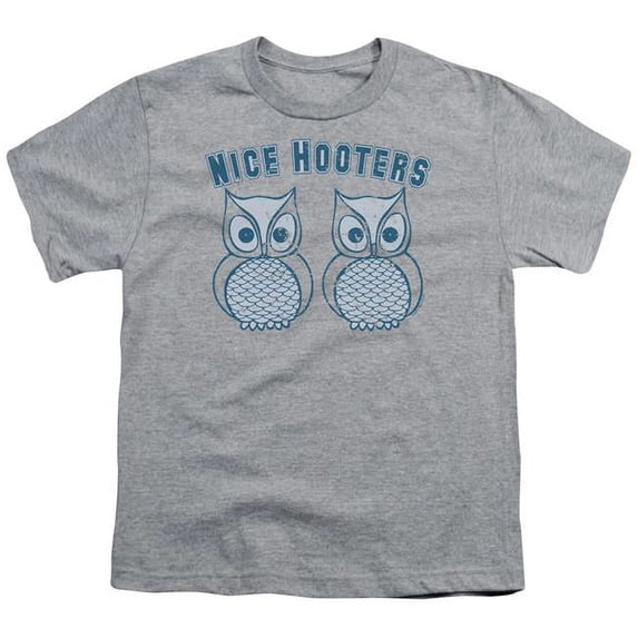 Trevco GSA433-YT-1 Nice Hooters-Short Sleeve Youth 18-1 T-Shirt, Athletic Heather - Small