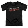 thumbnail image 1 of Trevco GSY123-TT-2 I Am Trouble-Short Sleeve Toddler T-Shirt, Black - Medium - 3 Toddler, 1 of 1