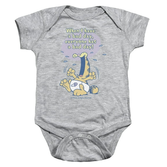 Garfield Baby Boys' Bad Day Bodysuit 18 - 24 Months Heather