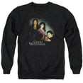 thumbnail image 1 of Trevco  Ghost Whisperer & Diagonal Cast Long Sleeve Adult Crewneck Sweatshirt, Black - Small, 1 of 1