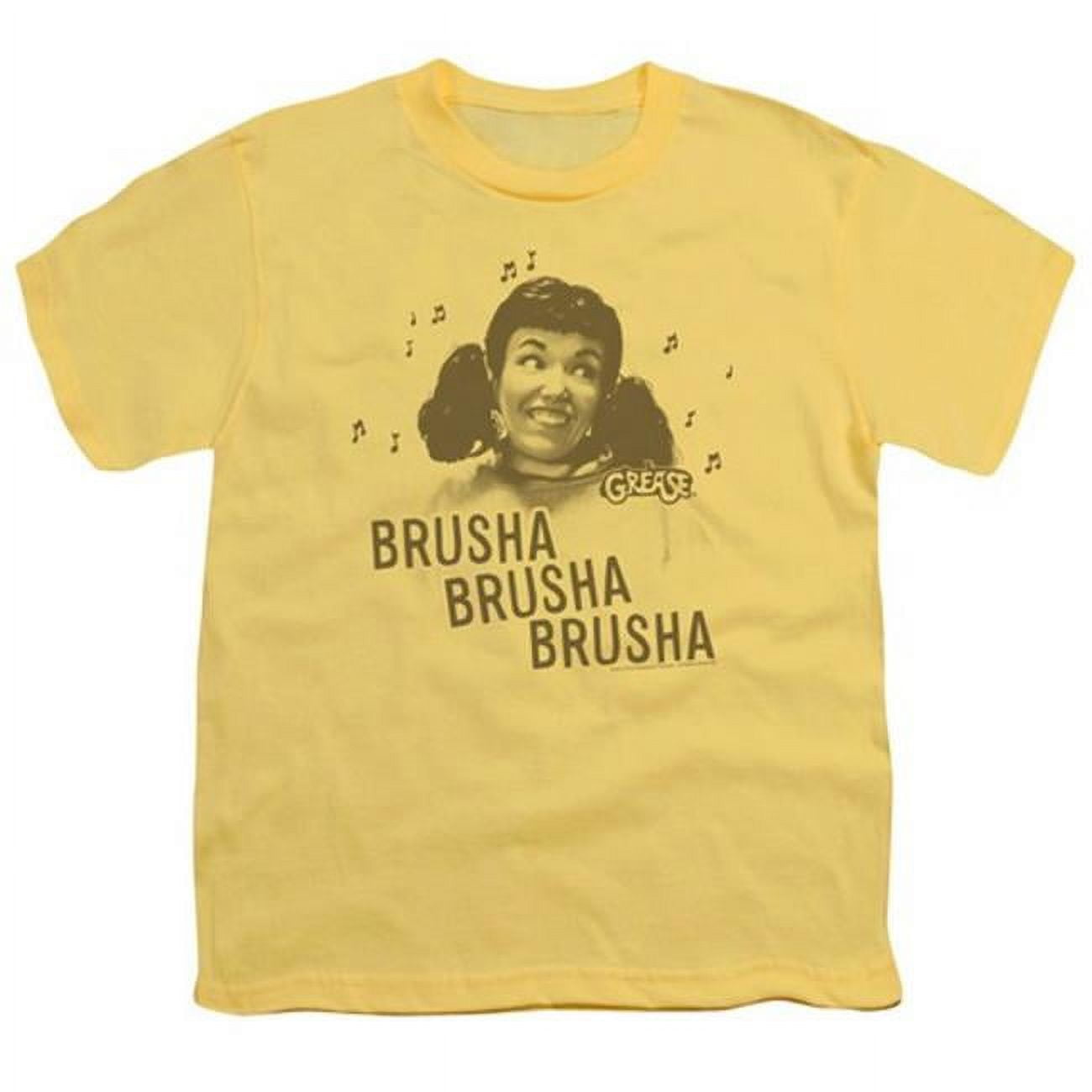 Trevco GreaseBrusha Brusha Brusha Short Sleeve Youth 181 Tee Banana XL