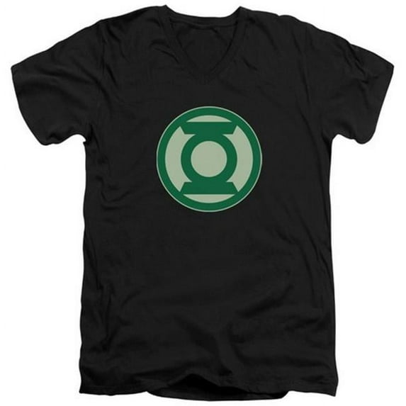 green lantern dc comics green symbol adult v-neck t-shirt tee