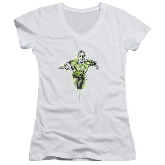 Green Lantern DC Comics Inked Junior V-Neck T-Shirt Tee