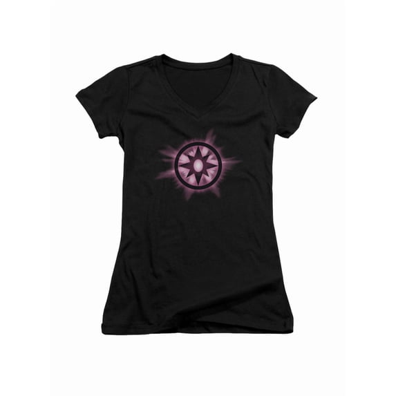 Green Lantern DC Comics Sapphire Glow Junior V-Neck T-Shirt Tee
