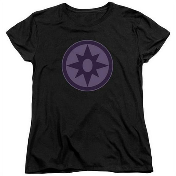 Trevco Green Lantern-Sapphire Symbol Short Sleeve Womens Tee, Black - 2X