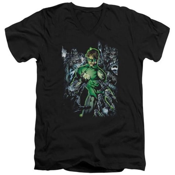 Green Lantern DC Comics Surrounded By Death Adult V-Neck T-Shirt Tee