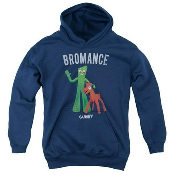 Trevco Gumby-Bromance Youth Pull-Over Hoodie- Navy - Small