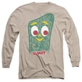 thumbnail image 1 of Gumby Green Clay Character Inside Gumby Adult Long Sleeve T-Shirt Tee, 1 of 1